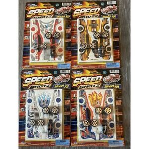 Speed Shotz Model Car Kits - Lot Of 4 - Numbers 3,7,4&8 - NIP - Kid Craft Kit